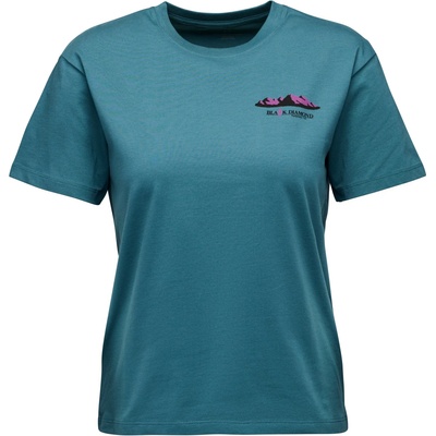 Black Diamond Дамска тениска Black Diamond Women's Mountainscape S/S Tee T-shirt - Creek Blue (916-3682-0112)