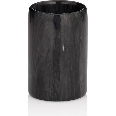 KELA Мраморна поставка за четки за зъби KELA Liron, черна (1705)