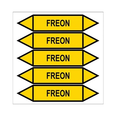 Značení potrubí, freon PZGL 007487