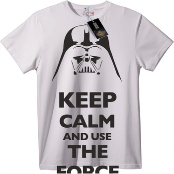 NOONEBRAND Дарт Вейдер Keep Calm Use the Force Тениска - XXS, Black