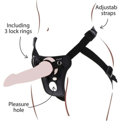 Toy Joy Get Real Strap On Pleasure Harness připínací postrojek pro uchycení dilda – Zbozi.Blesk.cz