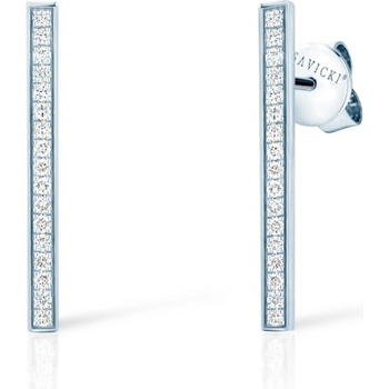 SAVICKI Обеци Savicki: бяло злато. диаманти