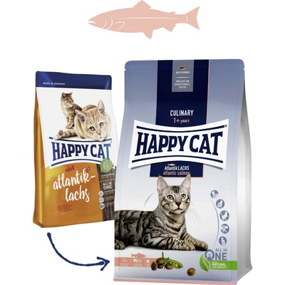 Happy Cat Junior Sterilised Atlantik Lachs Losos 300 g