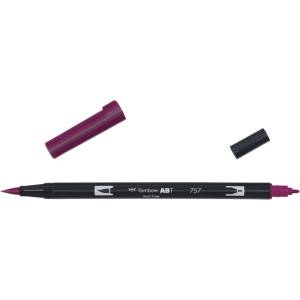 Tombow Marker ABT Dual Brush 757 port червено (ABT-757)