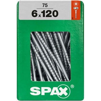 Spax Uni vrut zápust.hlava T-Star+ T30 4CUT část.závit Wirox 6 x 120 mm 75 ks