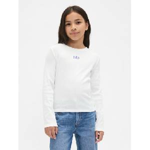 GAP Детска ребрована тениска с лого GAP GAP | Byal | Момичешки | XS - zoot - 32,98 лв