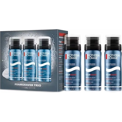 Biotherm Foamshaver Trio комплект с пяна за бръснене 50мл за мъже 1 бр