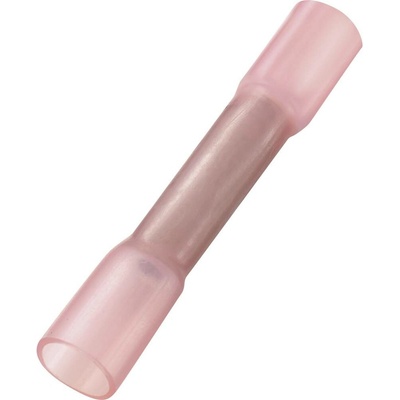 TRU COMPONENTS 739114 krimpovacie spojka so zmršťovacou bužírkou 0.50 mm² úplne izolované červená 50 ks