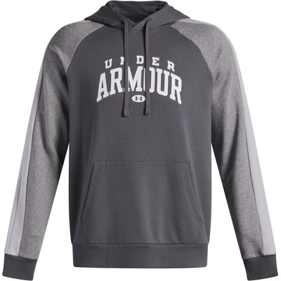 Under Armour Rival Fleece Colorblock tmavo sivá