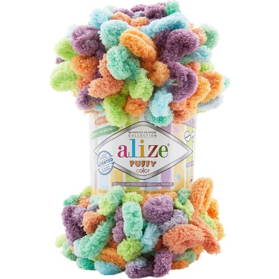 Alize příze Puffy color 4530 pastelový mix