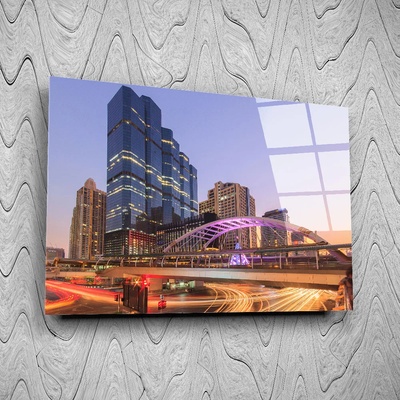 Art gift Стъклено АРТ пано - Небостъргачи