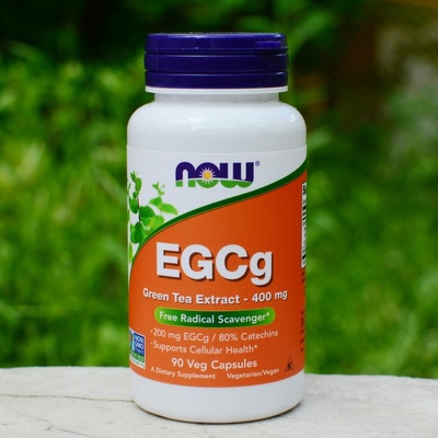Now Foods Extrakt zeleného čaje s EGCg 400 ml 90 rostlinných kapsúl
