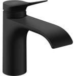 Hansgrohe Vivenis - Смесител за умивалник със сифон, EcoSmart, CoolStart, матово черно 75014670 (75014670)