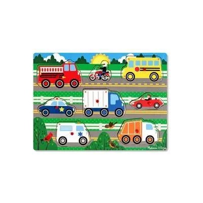 Melissa & Doug Дървен пъзел Превозни средства, Melissa and Doug, 000772190510