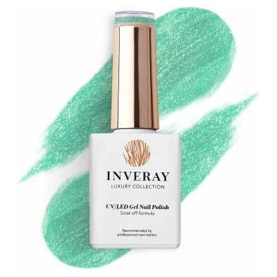Inveray UV/LED Gél lak N°308 Sway trblietavý mentolovo zelený 10 ml