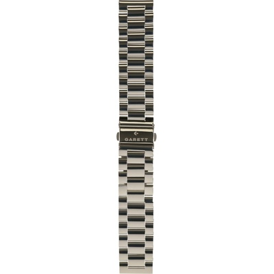 Garett řemínek 22 mm, stříbrný kovový, typ Solid STRAP_V_SVR_STL