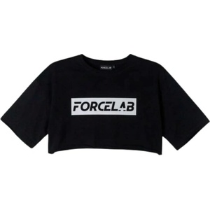 Forcelab Women Oversized Crop T-Shirt - Black Един размер
