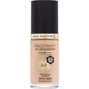 Max Factor Facefinity All Day Flawless dlhotrvajúci make-up SPF20 33 Crystal Beige 30 ml