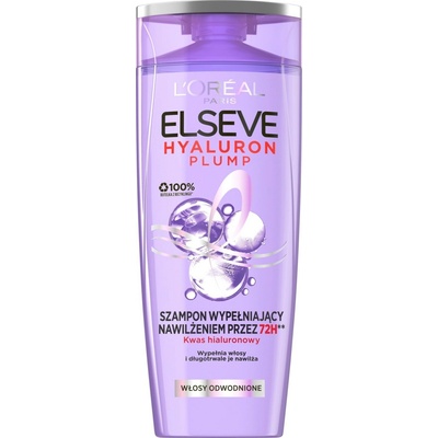 L'Oreal Paris Elseve Hyaluron Plump hydratačný šampón na dehydrované vlasy 400 ml