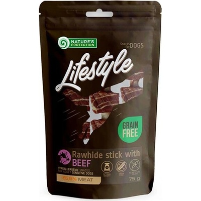 Pamlsok Natures P Lifestyle dog rawhide foaming sticks with beef 12 x 75 g