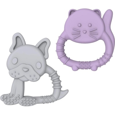 Melii Комплект гризалки Melii - Куче и коте, 2 броя (39241020)