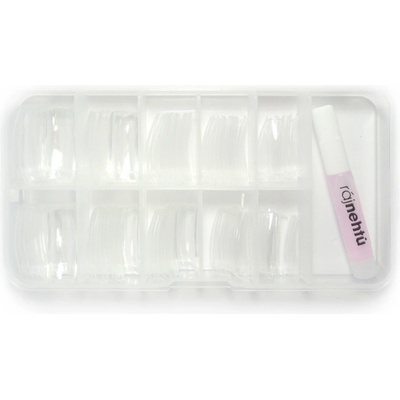 Ráj nehtů nehtové tipy French čiré vel.0-9 sada 100 ks