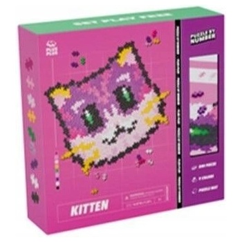 Plus-Plus Skládej podle čísel - Kočička 500 ks