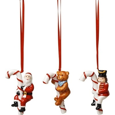 Villeroy & Boch Nostalgic Ornaments vánoční závěsná dekorace cukrová lízátka 3 ks 14-8331-6690