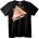 NOONEBRAND Неонов Единорог Ретро Тениска - 2XL, Black