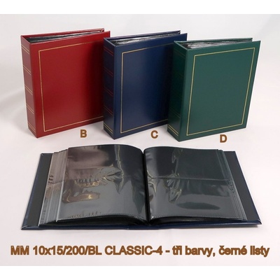 POLDOM album CLASSIC 10x15/200, černé listy