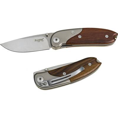 LIONSTEEL 8200 ST Vreckový s čepeľou z ocele D2 - hnedá