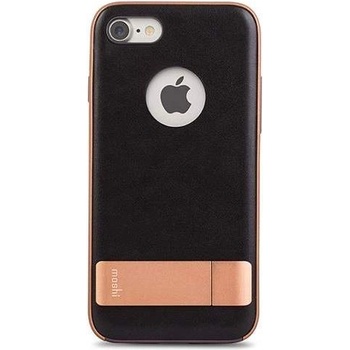 Moshi Kameleon Case - удароустойчив кожен кейс за iPhone SE (2020), iPhone 8, iPhone 7 (черен)