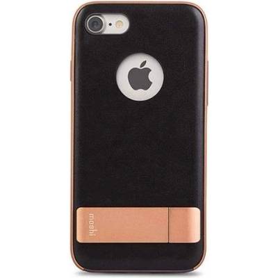 Moshi Kameleon Case - удароустойчив кожен кейс за iPhone SE (2020), iPhone 8, iPhone 7 (черен)