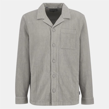 Barbour Men's B. Li Waffle Overshirt - Concrete GY35