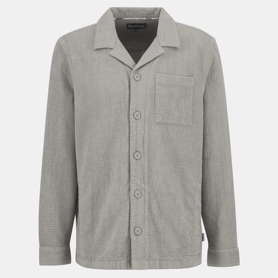 Barbour Men's B. Li Waffle Overshirt - Concrete GY35
