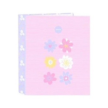 Safta Папка с пръстени Safta Bouquet Розов Люляк A4 27 x 33 x 6 cm