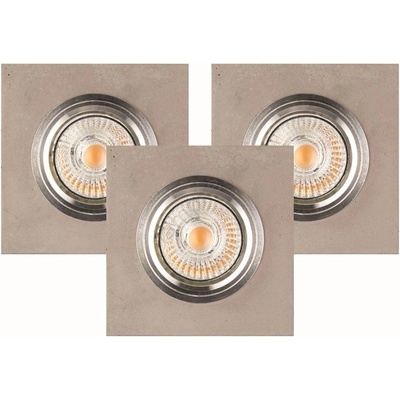 Spotlight 2515336 - Комплект 3x LED вградени лампи VITAR 1xGU10/5W/230V бетон (SP0747)