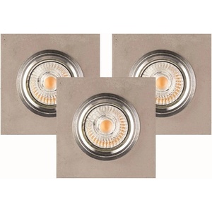 Spotlight 2515336 - Комплект 3x LED вградени лампи VITAR 1xGU10/5W/230V бетон (SP0747)