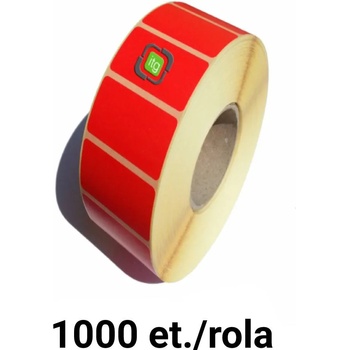 ZINTA Самозалепващи етикети ZINTA 58x43 мм, 1000 ет. /ролка, червени (58X43X1000-TH-RED)