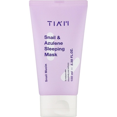 TIAM Snail & Azulene Sleeping Mask (Tube) - Нощна маска с екстракт от азулен 100мл