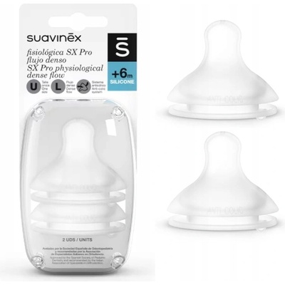Suavinex fyziologická savička SX transparentní