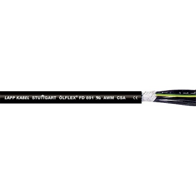 Lapp 1027404/1000 kabel pro energetické řetězy ÖLFLEX® FD 891 CY 4 G 2.5 mm² černá 1000 m
