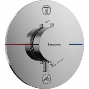 Hansgrohe Смесител за вана/душ Hansgrohe ShowerSelect Comfort S за вграждане, гланциран хром, без тяло за вграждане (15554000)