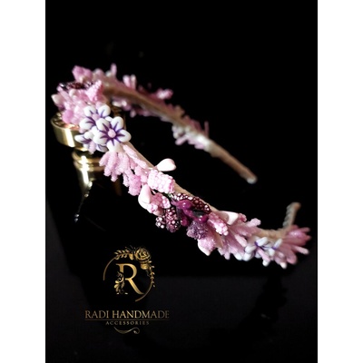 Radi handmade Диадема в лилави нюанси (814)
