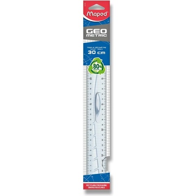 Maped Geometric 242130 oboustranné pravítko s držadlem 30 cm