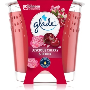 Glade Luscious Cherry & Peony ароматна свещ 112 гр