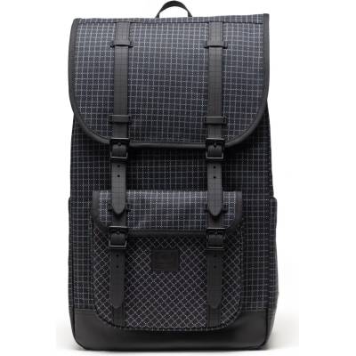Herschel Дневна раница Herschel Little America Backpack Daypack - Grid Black / Black - размер One Size (502-7847-3511)