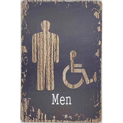 Ceduľa Toilet Men