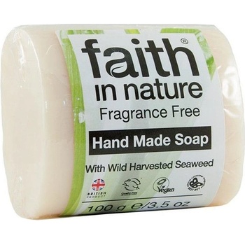Faith in Nature tuhé mýdlo s mořskou řasou - bez parfemace 100 g