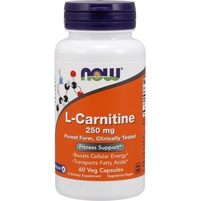 Now Foods Foods L-Carnitine CarniPure 250 mg 60 kapslí